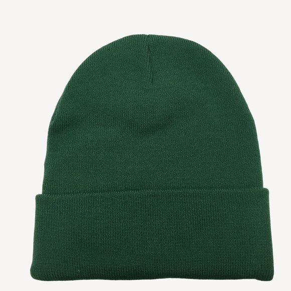 Yea.Nice Men Legend Knit Forest Green Folded Beanie Winter Wear Snow Skiing Warm - Picture 2 of 3